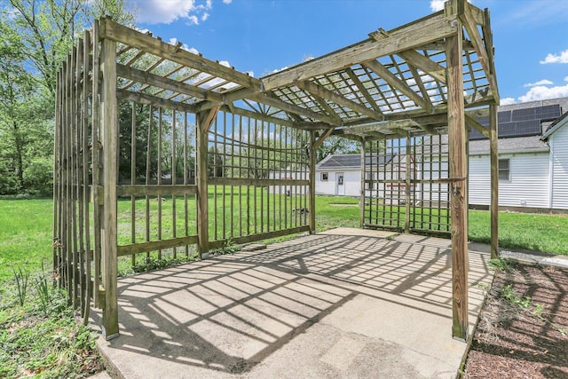 313 W Church St, Savoy, IL 61874 - view of patio featuring a pergola