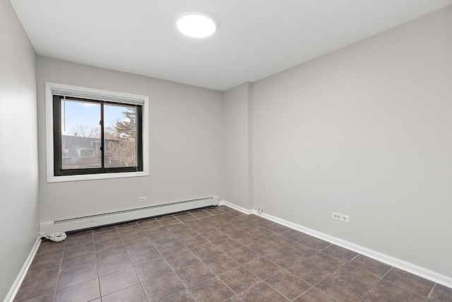 254 E Bailey Rd Unit M, Naperville, IL 60565 - empty room with a baseboard heating unit and baseboards