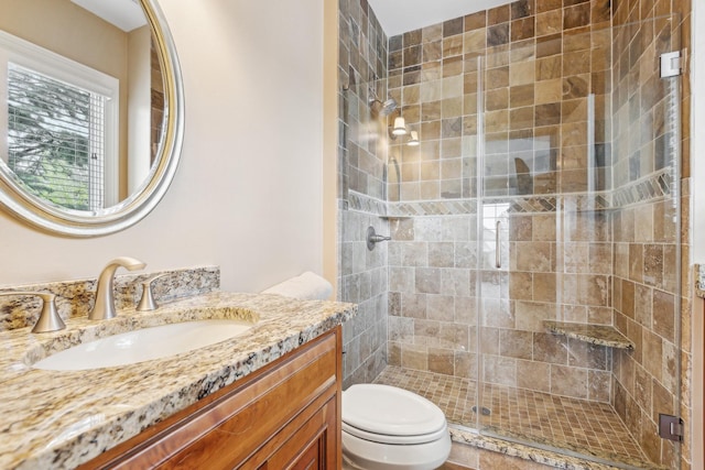 831 Alberosky Way, Batavia, IL 60510 - full bath with a stall shower, toilet, and vanity