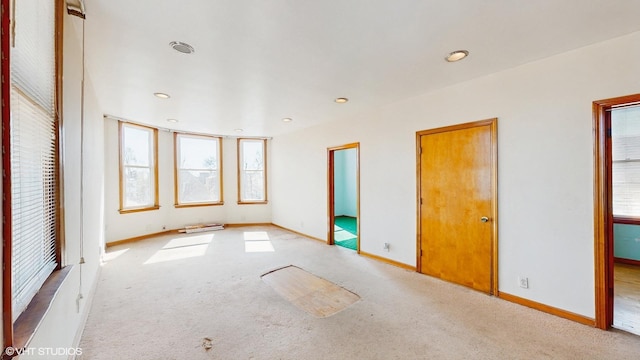 4734 W Palmer St, Chicago, IL 60639 - interior space with carpet flooring, baseboards, and recessed lighting