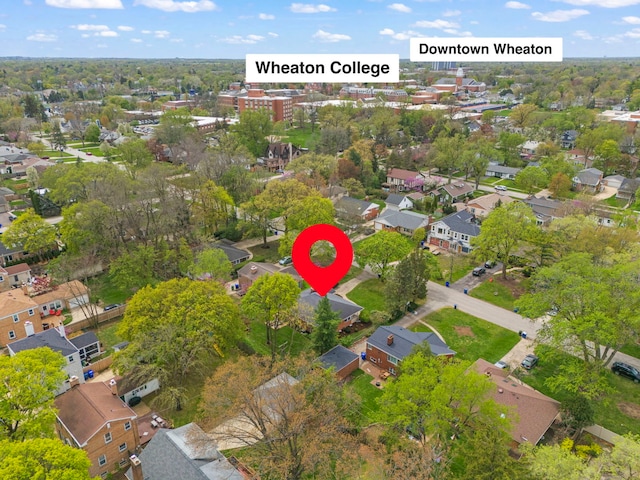 807 Webster Ave, Wheaton, IL 60187 - bird's eye view featuring a residential view
