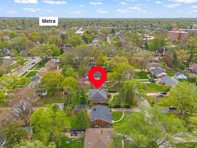 807 Webster Ave, Wheaton, IL 60187 - drone / aerial view with a residential view