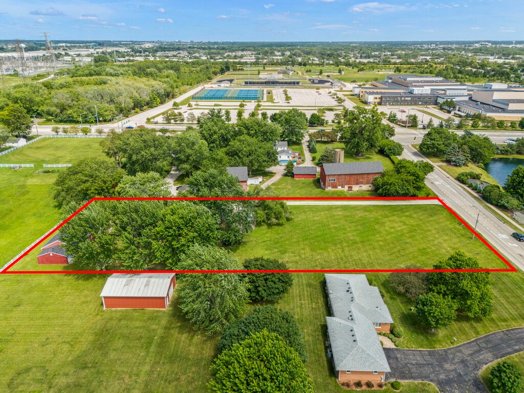 drone / aerial view