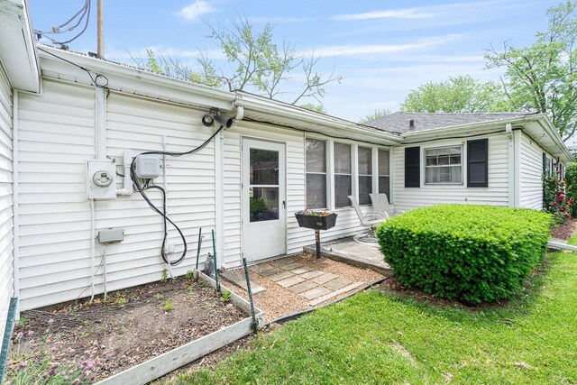 2201 W Acres Rd, Joliet, IL 60435 - rear view of house with a lawn