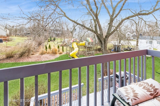 868 Bonnie Brae Ln, Bolingbrook, IL 60440 - balcony featuring a grill