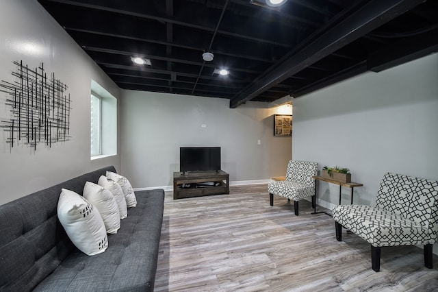 213 Dorset Ave, Oswego, IL 60543 - living area with wood finished floors and baseboards