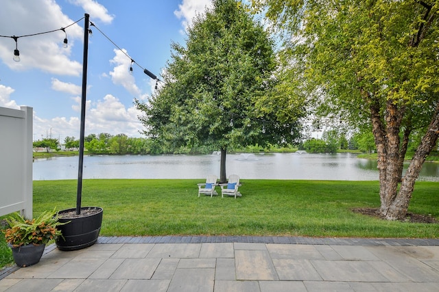 213 Dorset Ave, Oswego, IL 60543 - view of patio / terrace featuring a water view