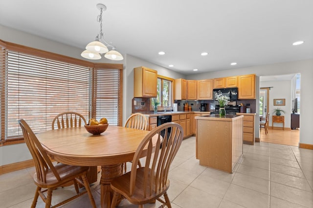 828 Wedgewood Dr, Crystal Lake, IL 60014 - dining room featuring light tile patterned floors and recessed lighting