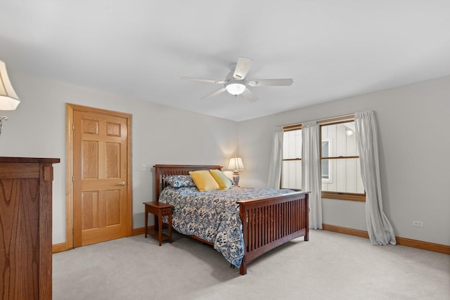 828 Wedgewood Dr, Crystal Lake, IL 60014 - bedroom featuring light carpet and a ceiling fan