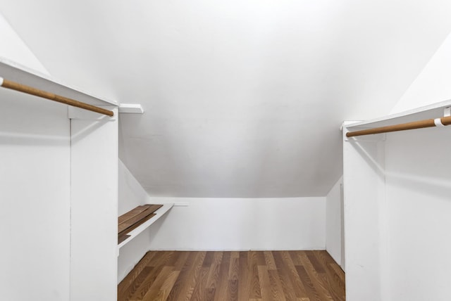 915 N Saratoga Dr, Palatine, IL 60074 - walk in closet featuring vaulted ceiling and wood finished floors