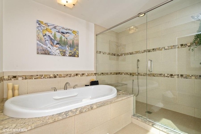 307 Anne Ct, Prospect Heights, IL 60070 - bathroom with a garden tub and a stall shower