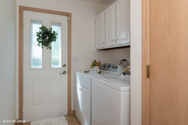 307 Anne Ct, Prospect Heights, IL 60070 - laundry area featuring washer and clothes dryer and cabinet space