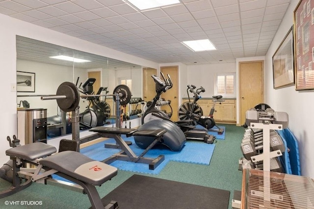 307 Anne Ct, Prospect Heights, IL 60070 - workout area featuring carpet floors