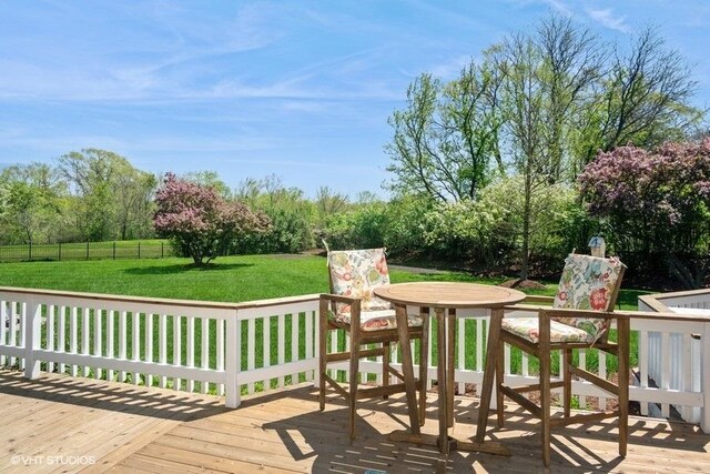 307 Anne Ct, Prospect Heights, IL 60070 - view of wooden deck
