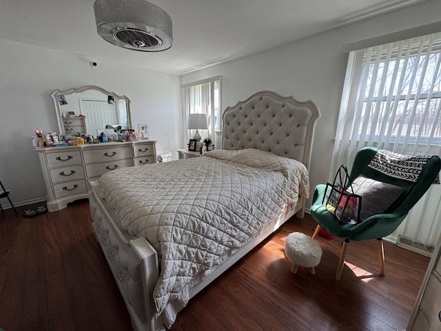 5125 Imperial Dr, Richton Park, IL 60471 - bedroom with dark wood-type flooring and radiator heating unit
