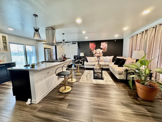 5125 Imperial Dr, Richton Park, IL 60471 - interior space featuring recessed lighting and wood finished floors