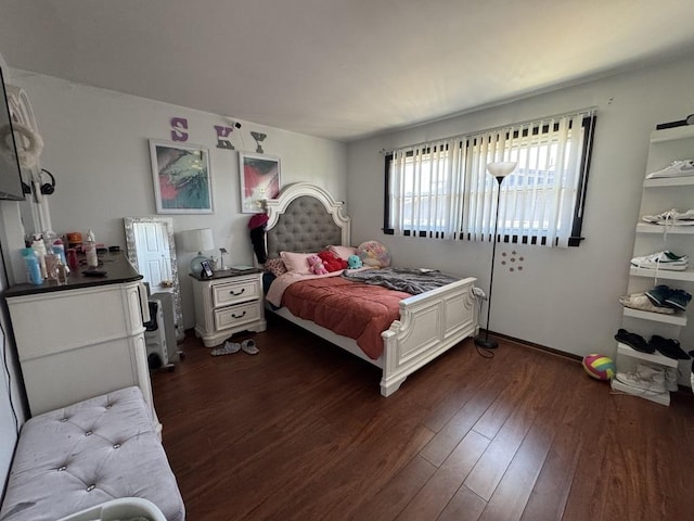 5125 Imperial Dr, Richton Park, IL 60471 - bedroom with baseboards and dark wood finished floors