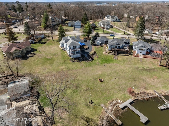aerial view featuring a residential view