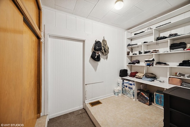 interior space featuring visible vents