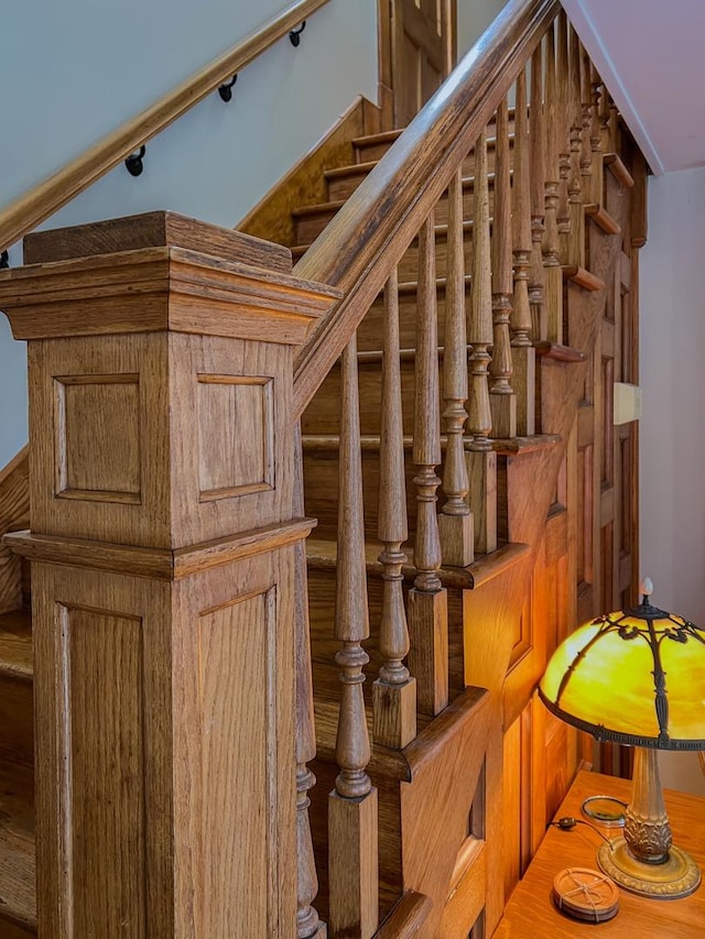 view of stairway