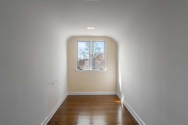 4313 Elm Ave, Lyons, IL 60534 - unfurnished room with dark wood-style flooring and baseboards