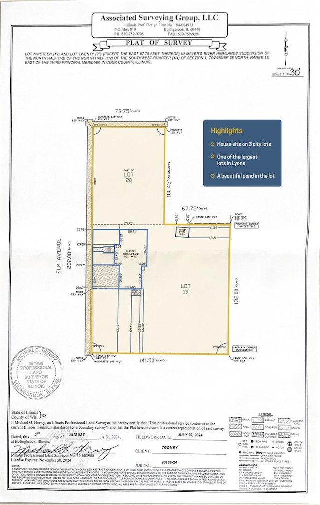 4313 Elm Ave, Lyons, IL 60534 - view of property floor plan
