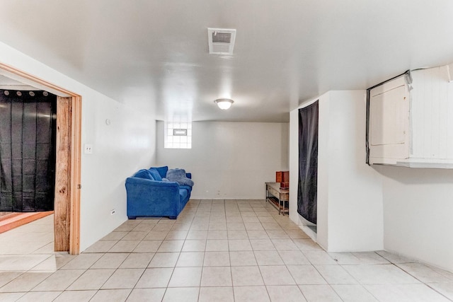 3134 W 39th Pl, Chicago, IL 60632 - below grade area with light tile patterned floors
