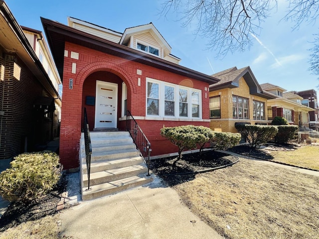 view of front of property with brick siding