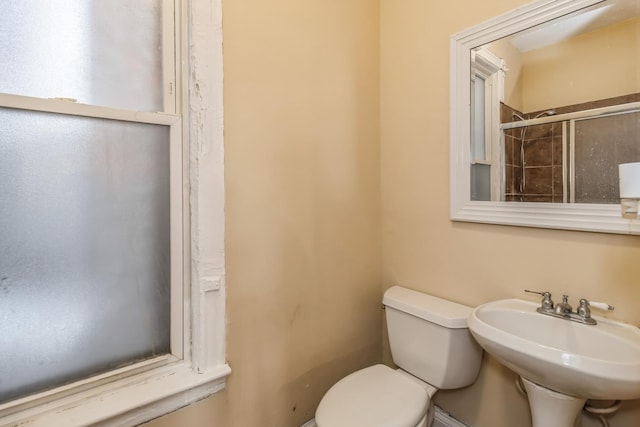 bathroom featuring toilet and a sink
