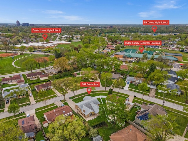 769 Bonita Ave, Elk Grove Village, IL 60007 - aerial view of property's location featuring nearby suburban area