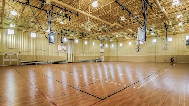 view of sport court featuring community basketball court