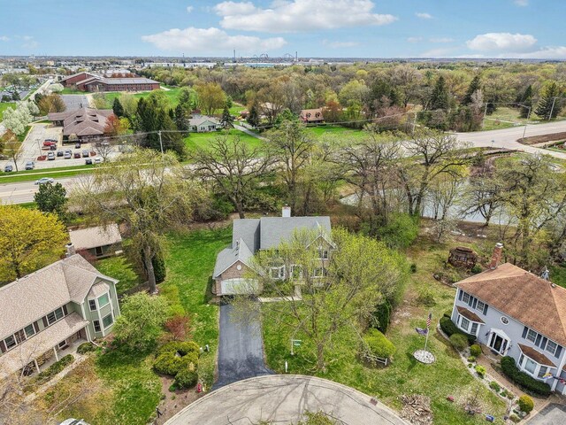aerial view featuring a residential view