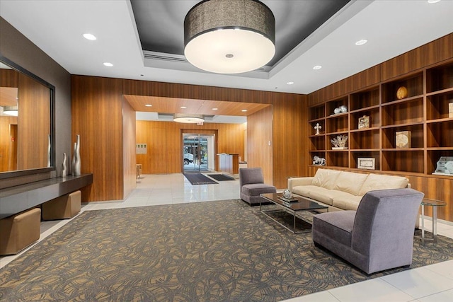 65 E Monroe St Unit 4315, Chicago, IL 60603 - common area with wood walls and recessed lighting