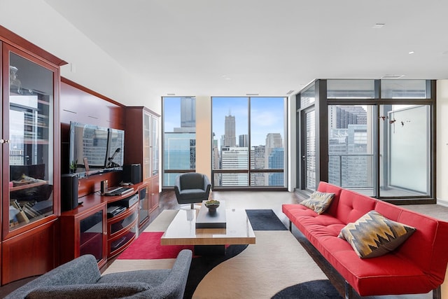 65 E Monroe St Unit 4315, Chicago, IL 60603 - living room featuring floor to ceiling windows