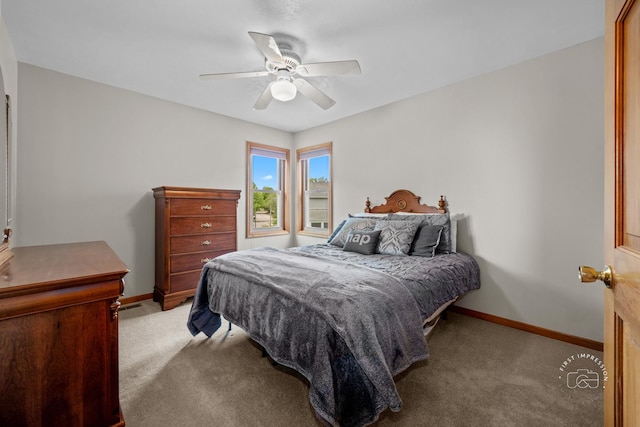 2527 Ryan Ct, Naperville, IL 60564 - carpeted bedroom featuring baseboards and a ceiling fan