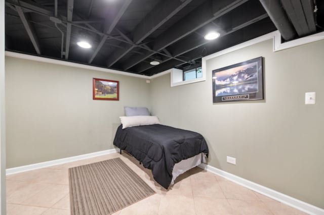 231 W Hickory Rd, Lombard, IL 60148 - bedroom featuring tile patterned floors and baseboards
