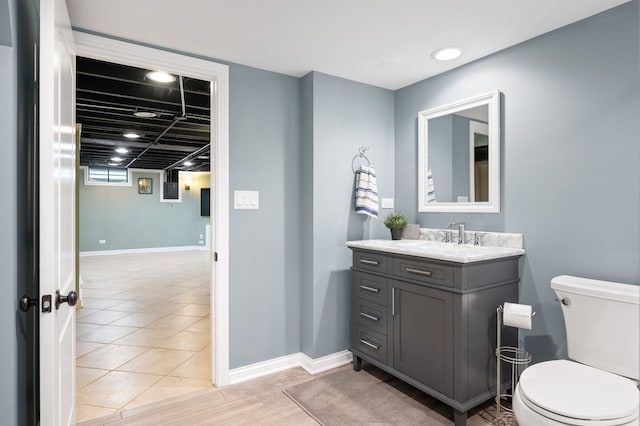 231 W Hickory Rd, Lombard, IL 60148 - half bath featuring vanity and tile patterned flooring
