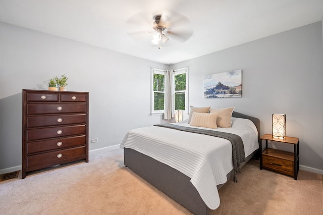 231 W Hickory Rd, Lombard, IL 60148 - bedroom with light carpet and ceiling fan