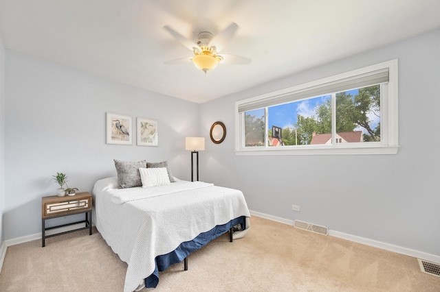 231 W Hickory Rd, Lombard, IL 60148 - carpeted bedroom with baseboards and a ceiling fan