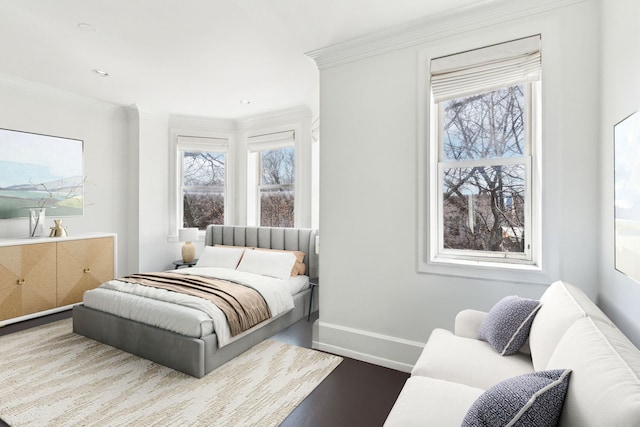 844 W Webster Ave, Chicago, IL 60614 - bedroom featuring baseboards, ornamental molding, and multiple windows