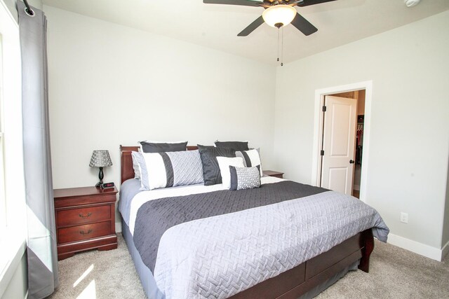 1805 Glenbridge Rd, Bloomington, IL 61704 - carpeted bedroom featuring ceiling fan