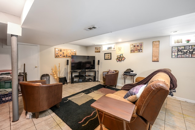 9724 S Princeton Ave, Chicago, IL 60628 - living room with light tile patterned floors and baseboards