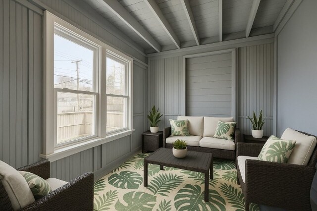 view of sunroom