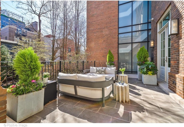 1853 N Burling St, Chicago, IL 60614 - view of patio / terrace featuring an outdoor hangout area and french doors