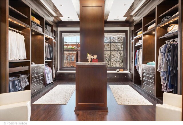 1853 N Burling St, Chicago, IL 60614 - spacious closet featuring dark wood-style flooring