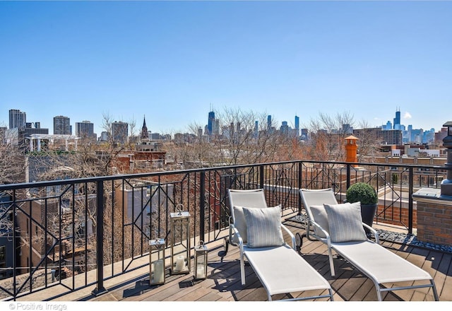 1853 N Burling St, Chicago, IL 60614 - deck with a skyline view