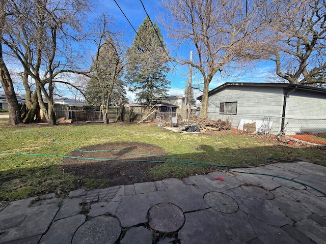 15516 Dorchester Ave, Dolton, IL 60419 - view of yard featuring fence and a patio area