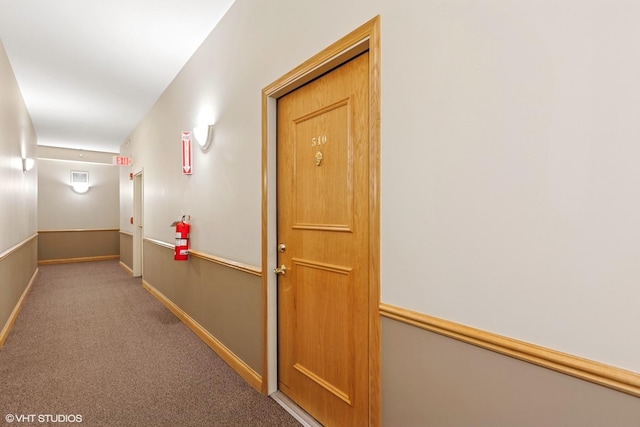 500 E St Charles Rd Unit 510, Lombard, IL 60148 - hall with baseboards and carpet