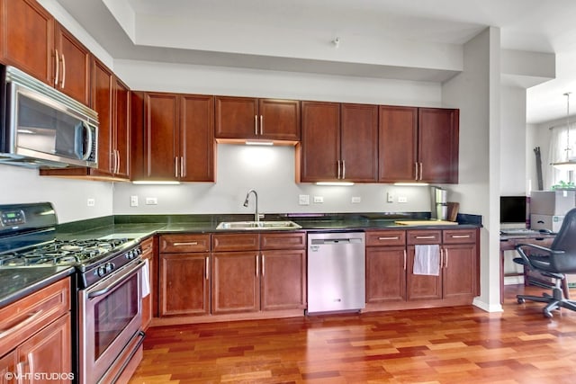 500 E St Charles Rd Unit 510, Lombard, IL 60148 - kitchen featuring a sink, dark countertops, and stainless steel appliances