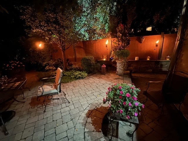view of patio / terrace featuring a fenced backyard